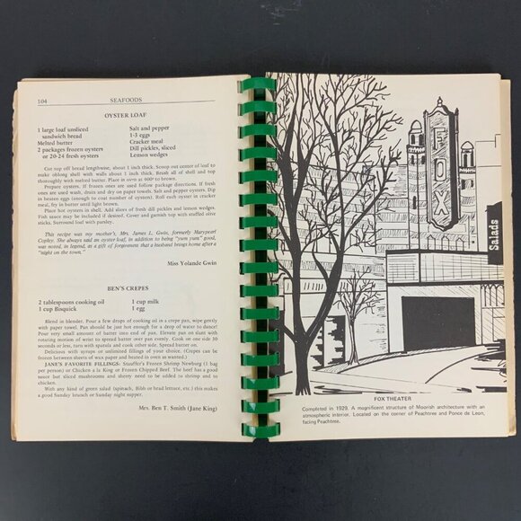 Atlanta Natives Favorite Recipes Spiral-Bound Cookbook 1980 Georgia USA Vintage - Picture 16 of 16